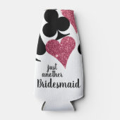 ピンクグリッターベガスブリデスメイドカスタムボトルクール ボトルクーラー (正面)