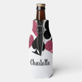 ピンクグリッターベガスブリデスメイドカスタムボトルクール ボトルクーラー (ボトル裏面)