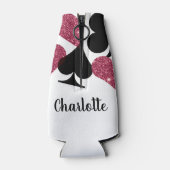 ピンクグリッターベガスブリデスメイドカスタムボトルクール ボトルクーラー (裏面)