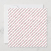 ピンクグリッターベビーシャワー招待状とベビー足 招待状 (裏面)