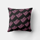 ピンクグリッターボスバベ クッション (裏面)