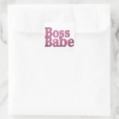 ピンクグリッターボスバベ スクエアシール (バッグ)