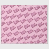 ピンクグリッターボスバベ ラッピングペーパー (フラット)