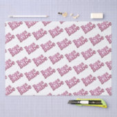 ピンクグリッターボスバベ 薄葉紙 (クラフト)