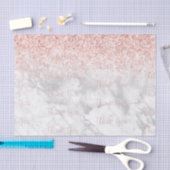 ピンクグリッターマーブルデコパージュサンキューパターン 薄葉紙 (クラフト)