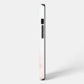 ピンクグリッターマーブル iPhoneケース (左側面)