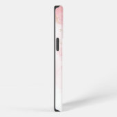 ピンクグリッターマーブル iPhoneケース (右側面)