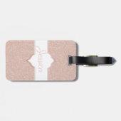 ピンクグリッターモノグラムラゲッジタグ ラゲッジタグ (裏面横)