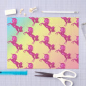 ピンクグリッターユニコーン 薄葉紙 (クラフト)