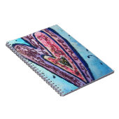 ピンクグリッターラブハートアートノートブックジャーナル ノートブック (右側)