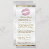 ピンクグリッターリップインストラクション2 (正面/裏面)