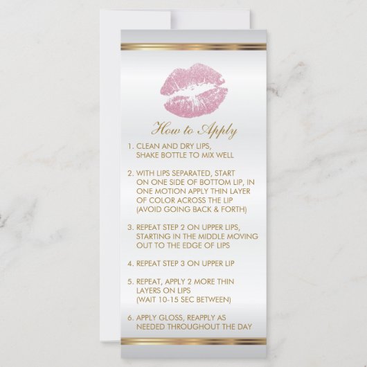 ピンクグリッターリップインストラクション2 (正面)
