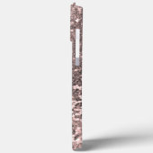 ピンクグリッタールック手書き名 Case-Mate iPhoneケース (裏面 / 左)