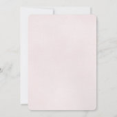 ピンクグリッタールック紙吹雪結婚式招待状 招待状 (裏面)