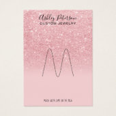 ピンクグリッターレインボージュエリーリング表示 (正面)