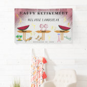 ピンクグリッターワリラックスイン、旅行、おめでとう 横断幕 (インサイチュ)