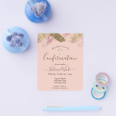 ピンクグリッター予算第1確認チラシ チラシ (シングル)