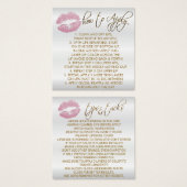 ピンクグリッター唇オン白 – 適用方法 (正面&裏面)