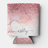 ピンクグリッター大理石 缶クーラー (正面)