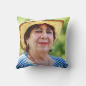 ピンクグリッター書道最高のグラニーエバーフォト クッション (裏面)