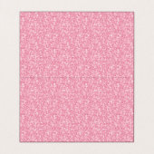 ピンクグリッター模様と黒色の銀色 名刺 (内部フラット)