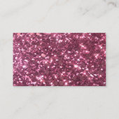 ピンクグリッター漫画メイドハウスクリーニングサービス 名刺 (裏面)