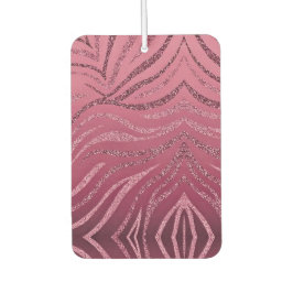 ピンクグリッター縞模様 カーエアーフレッシュナー