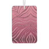 ピンクグリッター縞模様 カーエアーフレッシュナー (裏面)