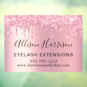 ピンクグリッター美しい事業 ウィンドウサイン (シート3)