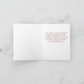 ピンクグリッター花フローラ女性誕生日 サンキューカード (内部)