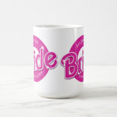 ピンクグリッター花嫁 コーヒーマグカップ (中央)