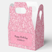 ピンクグリッター誕生日 フェイバーボックス (オープン)