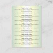 ピンクグリッター金ゴールド香材 名刺 (裏面)