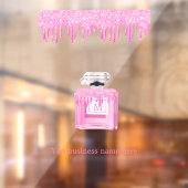 ピンクグリッター香水事業用モノグラム ウィンドウサイン (シート2)