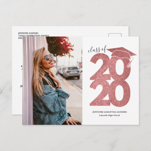 ピンクグリッター2020年度卒業発表 ポストカード (正面/裏面)