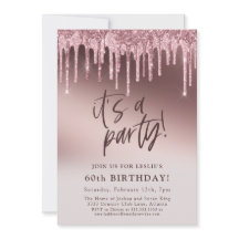 ピンクグリッター60thパーティー誕生日