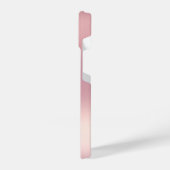 ピンクグリッター パーソナライズされた iPhoneケース (左側面)