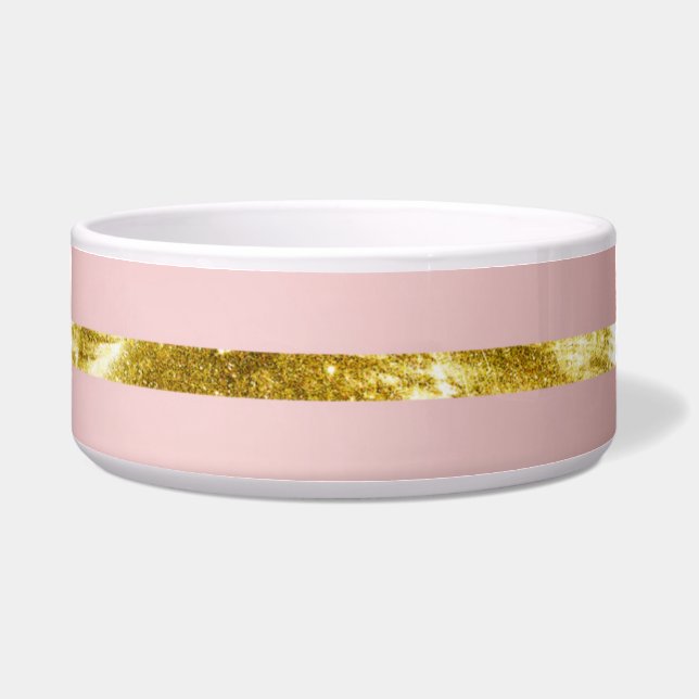 ピンクグリッター ボウル (正面)