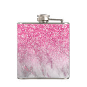 ピンクグリッター&マーブルグラデーション フラスク (裏面)