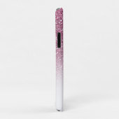 ピンクグリッター、名前とモノグラムガーリー、 Case-Mate iPhoneケース (裏面/右)