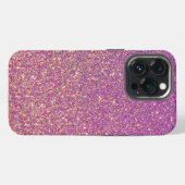 ピンクグリッター  iPhoneケース (裏面横)