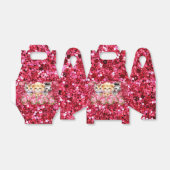 ピンクグリッターGIrlの赤ちゃんシャワー野生動物 フェイバーボックス (折り畳みなし)