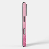 ピンクグリッターiPhoneケース(イニシャルと名前) Case-Mate iPhoneケース (裏面 / 右)
