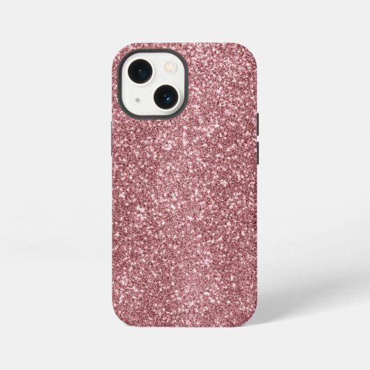 ピンクグリッターiPhoneケース iPhoneケース (裏面)