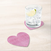 ピンクグリッツグリッター ペーパーコースター (インサイチュ)