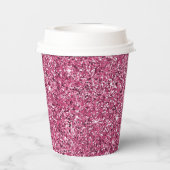 ピンクグリッツグリッター 紙コップ (裏面)