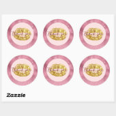 ピンクグリッツ金ゴールドリップサンキュー ラウンドシール (シート)