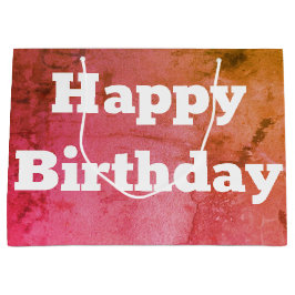 ピンクグリーンと金ゴールド ラージペーパーバッグ