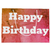 ピンクグリーンと金ゴールド ラージペーパーバッグ (裏面)