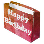 ピンクグリーンと金ゴールド ラージペーパーバッグ (裏面アングル)